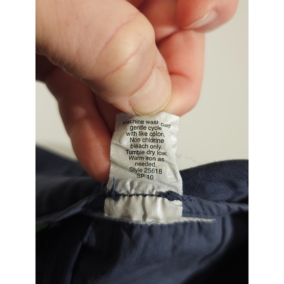 Women's 8 J.Crew Oxford Navy Blue Cotton 5" Khaki Chino Casual Shorts EUC - Picture 7 of 7